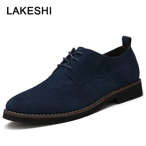 fake suede oxford shoes|men's casual suede oxford shoes.